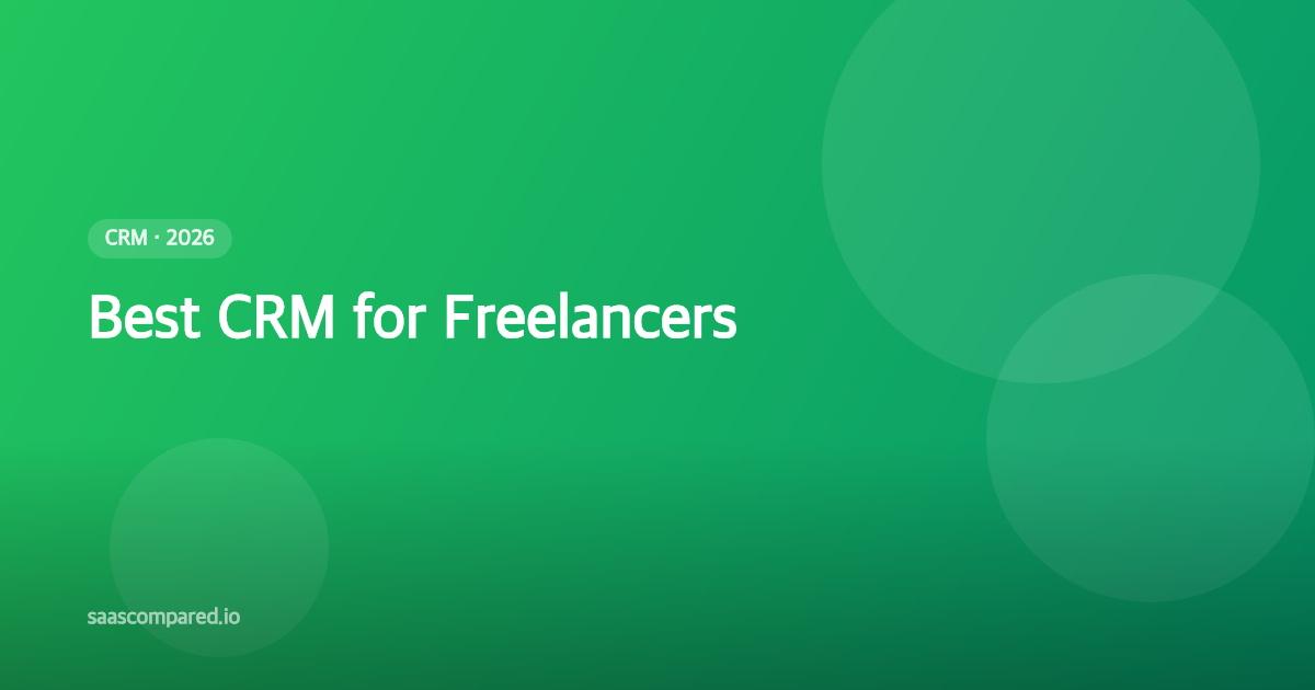 Best CRM for Freelancers in 2026
