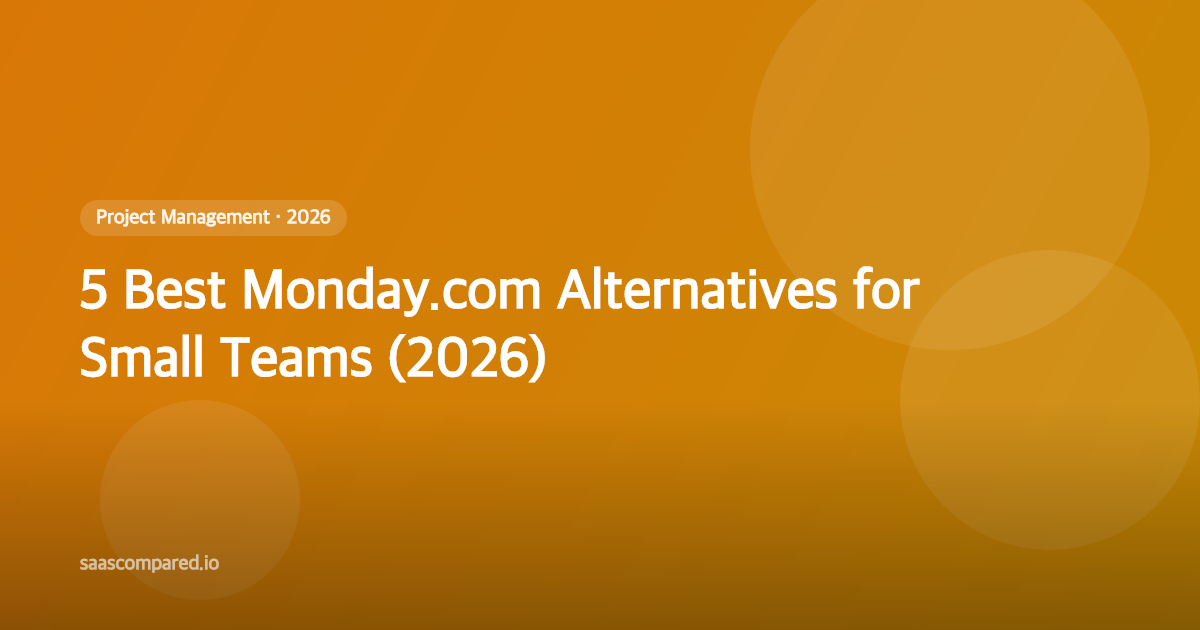5 Best Monday.com Alternatives for Small Teams (2026)